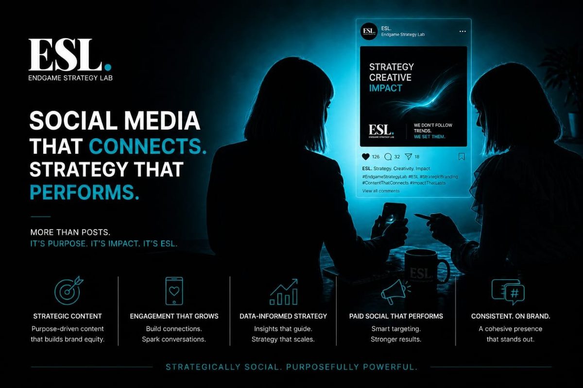 Social media and advertising work by Endgame Strategy Lab