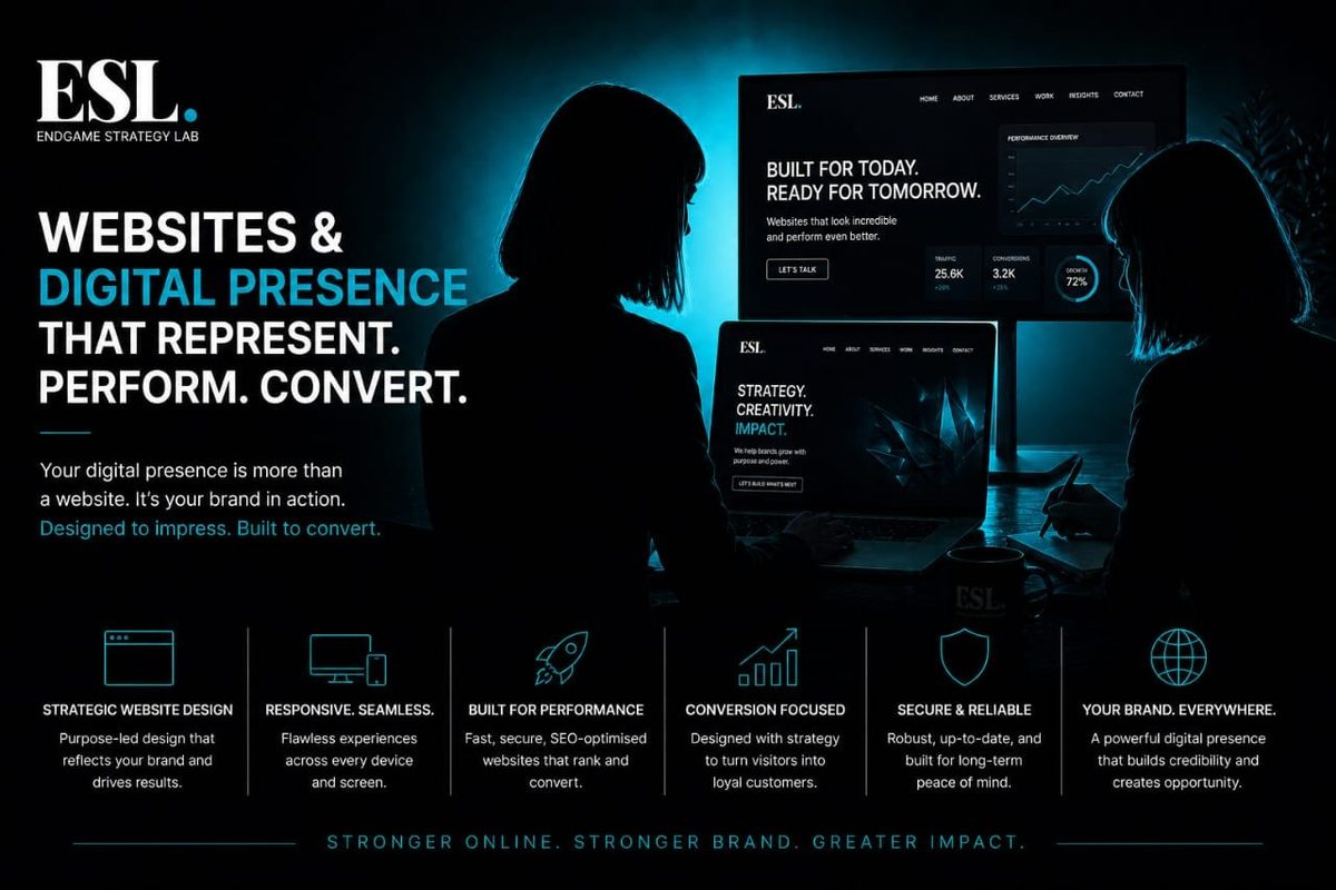 Website and digital presence work by Endgame Strategy Lab